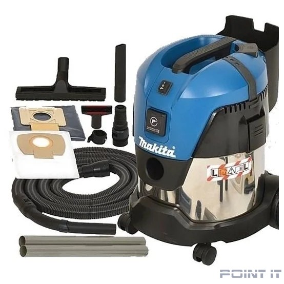 Makita VC2012L Пылесос [VC2012L] { 1000Вт,3600л\м,210мбар,20л,шланг36ммх3.5м,8.5кг,кор,2нас,2 п\сб,щетка,2адапт,2труб }