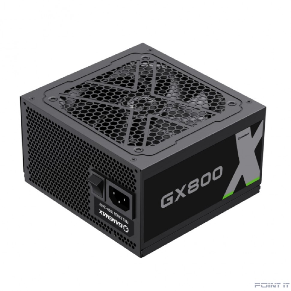 GameMax Блок питания ATX 800W GX-800, Black