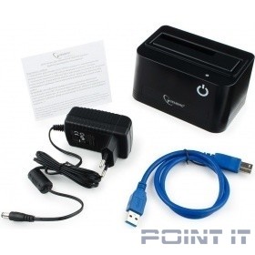 Gembird HD32-U3S-4 Докстанция 2.5"/3.5" черный, USB 3.0, SATA, HDD/SSD