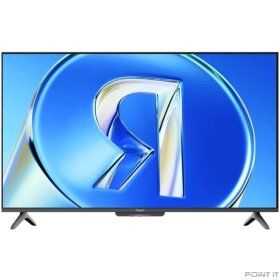 Яндекс ТВ Станция Бейсик QLED, 4K Ultra HD, черный, СМАРТ ТВ, YaOS X