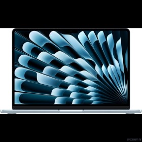 Ноутбук Apple MacBook Air 13-inch 2025 [MC6U4LL/A] (КЛАВ.РУС.ГРАВ.) Sky Blue 13.6" Liquid Retina {(2560x1600) M4 10C CPU 10C GPU/16GB/512GB SSD/рекоменд.переходник 11065944} (A3240)