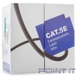 5bites US5505-305A(GR) Кабель  UTP / SOLID / 5E / 24AWG / CCA/ PVC / GREEN / 305M