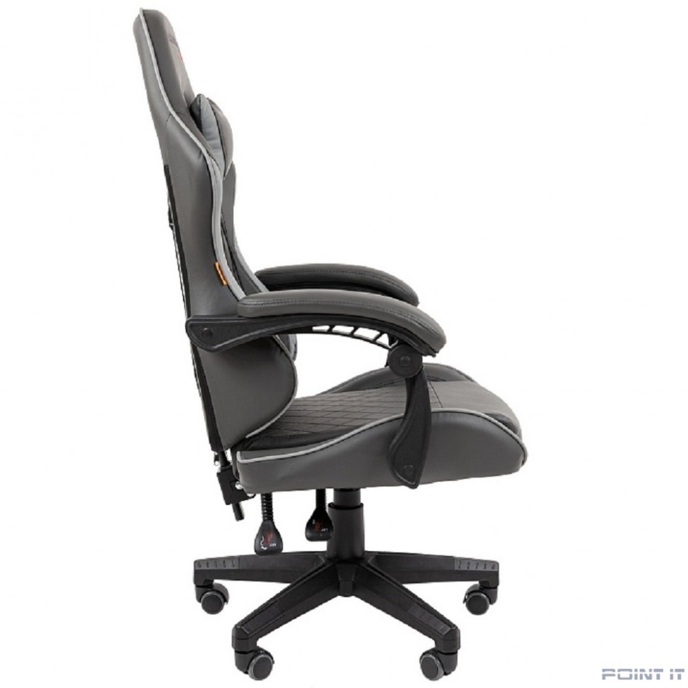 Офисное кресло Chairman CH28 экокожа, черно-серый (7162899)