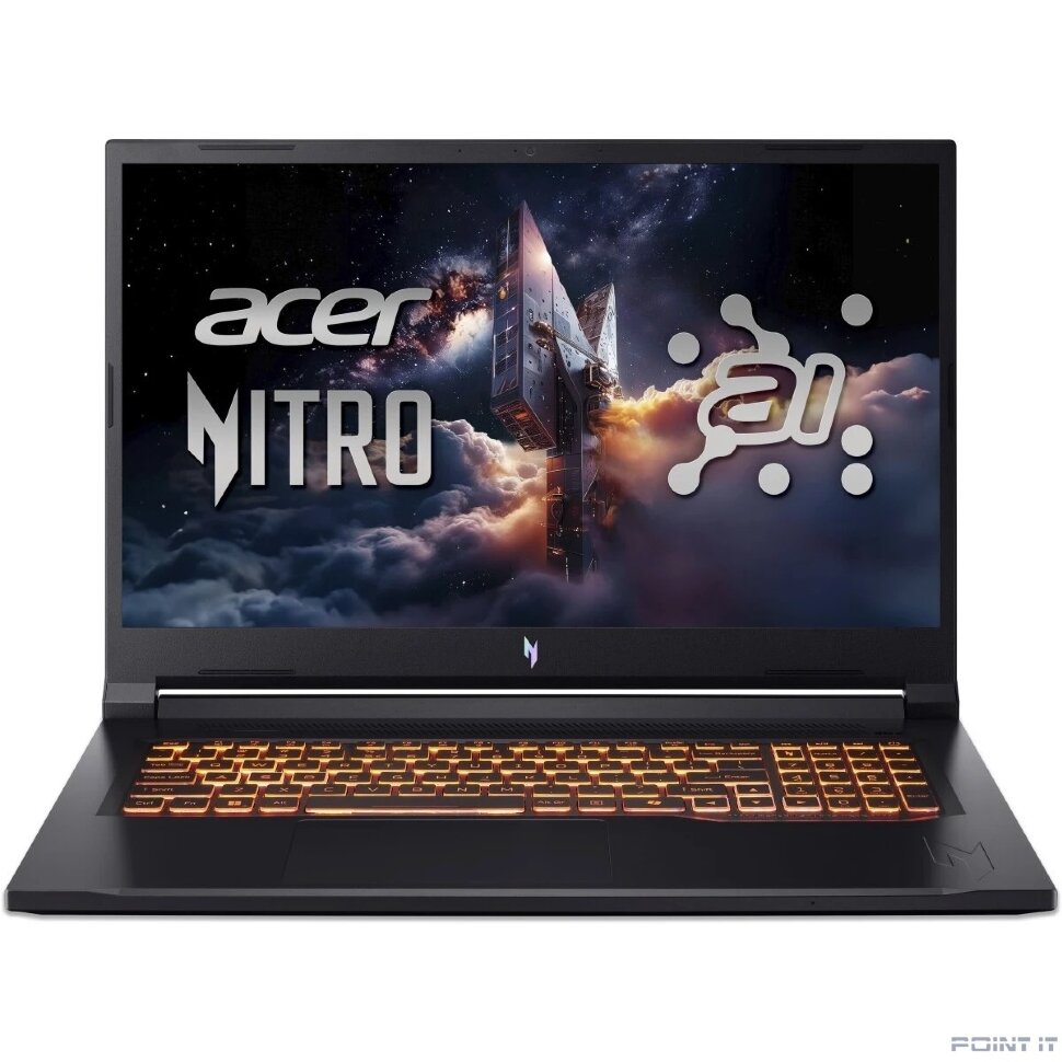 Ноутбук Acer Nitro V 17 AI ANV17-41-R9Q9 [NH.QYVCD.007] Black 17.3" {QHD Ryzen 7 260/ 16Gb /SSD1Tb/ RTX 5060 8Gb/noOs}