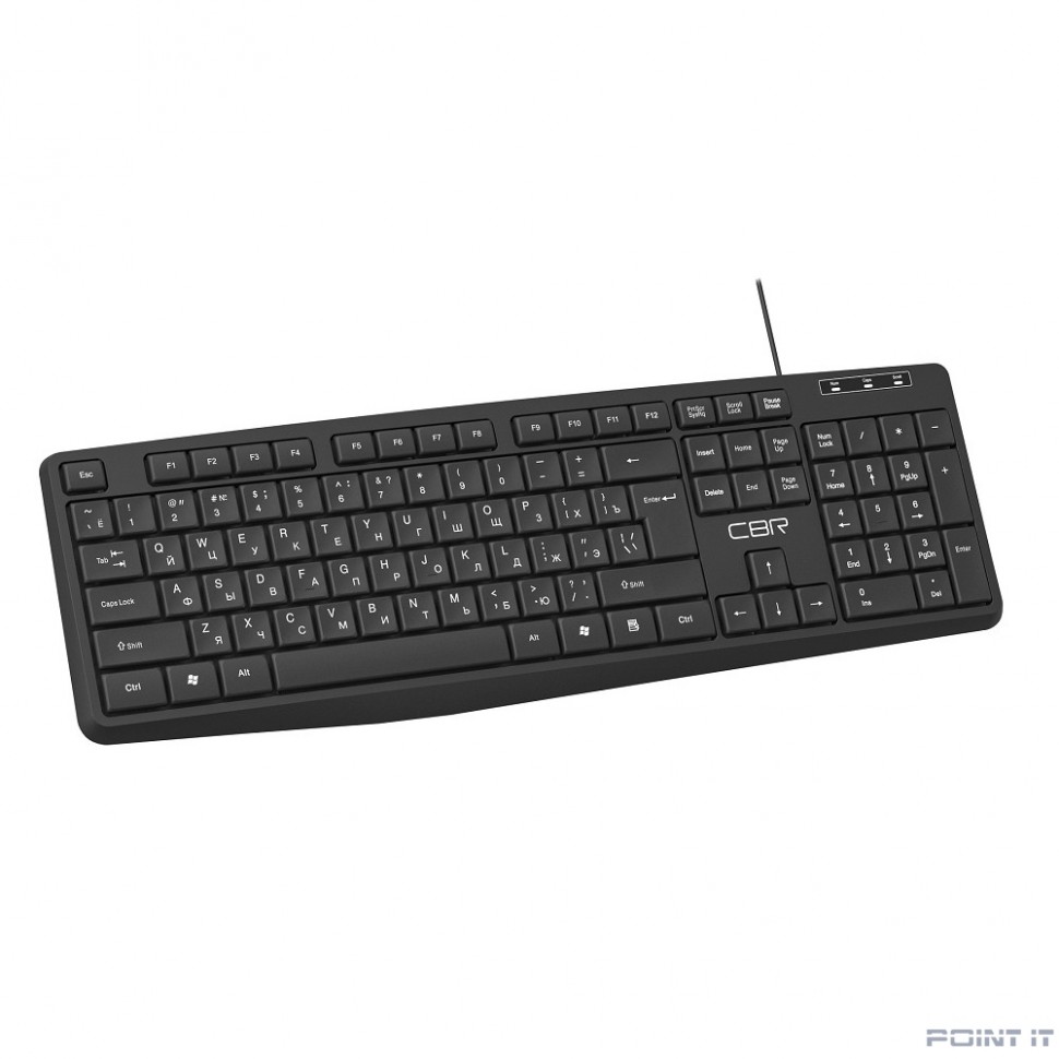 CBR KB 115 USB, Клавиатура 104 кл., офисн., 1,8 м, резиновые ножки