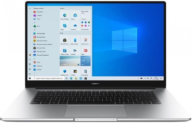 Ноутбук HUAWEI MateBook 15.6" 1920x1080/AMD Ryzen 7 5700U/RAM 16Гб/SSD 512Гб/AMD Radeon Graphics встроенная/ENG/DOS серебристый 1.53 кг 53013SPN