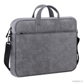 Defender Сумка для ноутбука Solid  15.6&quot; PU кожа, серый, карман (26088)			
