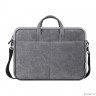 Defender Сумка для ноутбука Solid 15.6" PU кожа, серый, карман (26088)