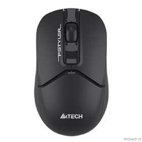 Мышь беспроводная A4Tech Fstyler FB12S black (оптическая, silent, BT/Radio, USB, 2but, 1200dpi)(FB12S USB BLACK)