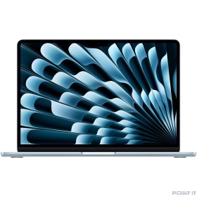 Ноутбук Apple MacBook Air 13-inch 2025 [MC6T4LL/A] (КЛАВ.РУС.ГРАВ.) Sky Blue 13.6" Liquid Retina {(2560x1600) M4 10C CPU 8C GPU/16GB/256GB SSD/рекоменд.переходник 11007065} (A3240)