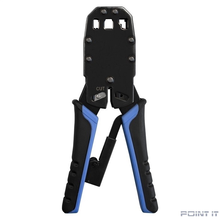 Exegate EX293155RUS Инструмент ExeGate EX-T2008R для обжима RJ-45, RJ-11/12 с храповым механизмом (прямой ход обжимки)