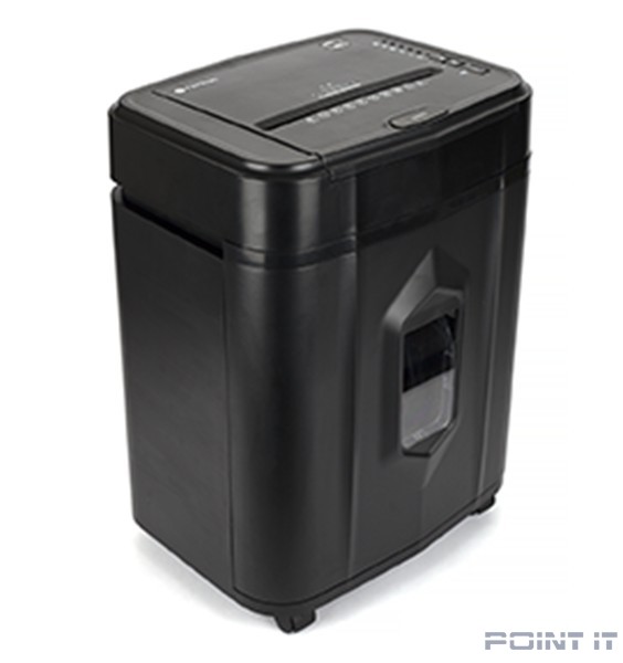 ГЕЛЕОС Уничтожитель документов АП23-4 черный с автоподачей (секр.P-4) перекрестный 145лист. 23лтр. скрепки скобы пл.карты